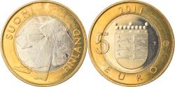 World Coins - Finland, 5 Euro, Ostrobothnia, 2011, Vantaa, , Bi-Metallic, KM:171
