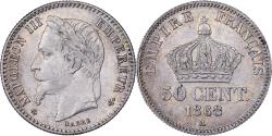 World Coins - France, Napoleon III, 50 Centimes, Napoléon III, 1868, Paris, Silver