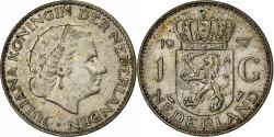 World Coins - Netherlands, Juliana, Gulden, 1957, Utrecht, Silver,