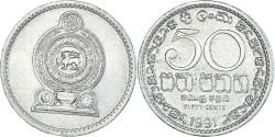 World Coins - Coin, Sri Lanka, 50 Cents, 1991