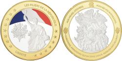 World Coins - France, Medal, Les piliers de la République, Copper Clad Brass,