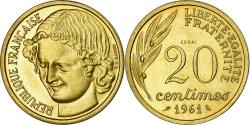 World Coins - Coin, France, Essai de Baron, 20 Centimes, 1961, Paris, ESSAI,