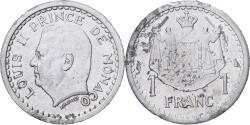 World Coins - Coin, Monaco, Louis II, Franc, Undated (1943), Monnaie de Paris,