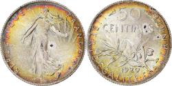 World Coins - Coin, France, Semeuse, 50 Centimes, 1920, Paris, , Silver, KM:854