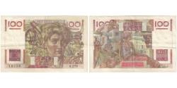 World Coins - France, 100 Francs, Jeune Paysan, 1948, 18132 A.279, AU(50-53), Fayette:28.20
