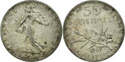 World Coins - Coin, France, Semeuse, 50 Centimes, 1907, Paris, , Silver, KM:854