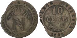World Coins - France, Napoleon I, 10 Centimes, 1808, La Rochelle, Billon,