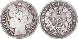 World Coins - Coin, France, Cérès, 2 Francs, 1871, Bordeaux, grand K, , Silver
