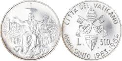 World Coins - Coin, VATICAN CITY, John Paul II, 500 Lire, 1983, Roma, , Silver