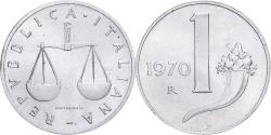 World Coins - Italy, Lira, 1970, Rome, Aluminum, , KM:91