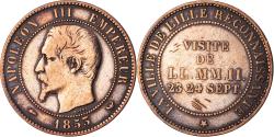 World Coins - France, Token, Visite de Napoléon III à Lille, 1853, Barre, , Bronze