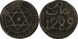 World Coins - Morocco, Sidi Mohammed IV, 4 Falus, AH 1289/1872, Marrakesh, Bronze,