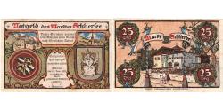 World Coins - Germany, Schliersee, 25 Pfennig, 1921-06-15, AU(50-53)