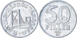 World Coins - Hungary, 50 Fillér, 1986