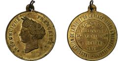 World Coins - France, Medal, Inauguration de la Place Thiers à Verneuil, 1878, Brass