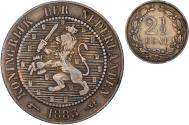 World Coins - Coin, Netherlands, William III, 2-1/2 Cent, 1883, , Bronze, KM:108.1