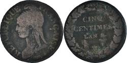 World Coins - Coin, France, Dupré, 5 Centimes, AN 8/5, Lille, , Bronze, KM:640.11