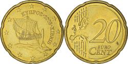 World Coins - Cyprus, 20 Euro Cent, 2008, , Brass, KM:82