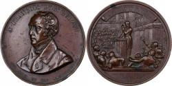 World Coins - France, Medal, François Guizot, Chambre des Députés, 1844, Copper, Feuchere