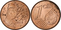 World Coins - France, Euro Cent, 2018, Copper Plated Steel,
