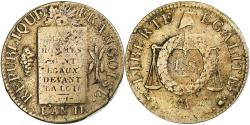 World Coins - France, Sol aux balances non daté, AN II, Metz, Copper, , Gadoury:21