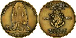 World Coins - France, Medal, Compagnie des Messageries Maritimes, Shipping, 1951, Lavrillier