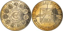 World Coins - France, Medal, 1er Janvier 1999, Euro Parité, EUROPA, Politics, 1999, Jimenez