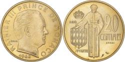 World Coins - Coin, Monaco, Rainier III, 20 Centimes, 1962, ESSAI, , Cupro-Aluminium