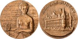 World Coins - France, Medal, Château d'Azay-le-Rideau, Femme Nue, Bronze, Annette Landry