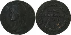 World Coins - France, 5 Centimes, Dupré, AN 8, Paris, Copper,