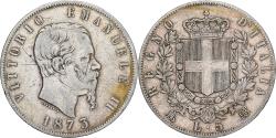 World Coins - Italy, Vittorio Emanuele II, 5 Lire, 1873, Milan, Silver, , KM:8.3