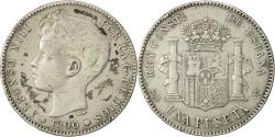 World Coins - Coin, Spain, Alfonso XIII, Peseta, 1900, , Silver, KM 706