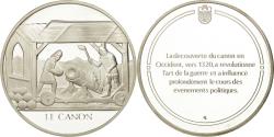 World Coins - France, Medal, Le canon, Sciences & Technologies, , Silver