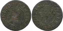 World Coins - France, Double Tournois, Louis XIII, 1620, Poitiers, Copper,