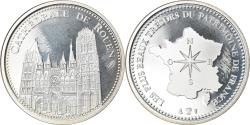 World Coins - France, Medal, La Cathédrale de Rouen, Arts & Culture, , Silver