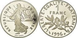 World Coins - Coin, France, Semeuse, Franc, 1996, Paris, Proof, , Nickel, KM:925.2