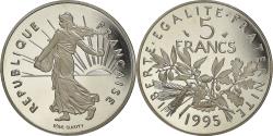 World Coins - Coin, France, Semeuse, 5 Francs, 1995, Paris, Proof, , Nickel Clad