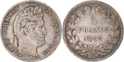 World Coins - Coin, France, Louis-Philippe, 5 Francs, 1837, Paris, , Silver