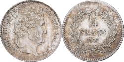 World Coins - France, Louis Philippe I, 1/4 Franc, 1832, Paris, Silver,