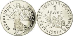 World Coins - Coin, France, Semeuse, Franc, 1991, Paris, Proof, , Nickel, KM:925.2