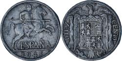 World Coins - Spain, 10 Centimos, 1941, Aluminum, , KM:766