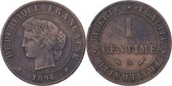 World Coins - France, 1 Centime, Cérès, 1894, Paris, Bronze, , Gadoury:88