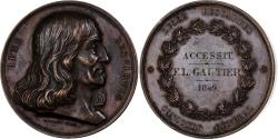 World Coins - France, Medal, Lycée Descartes, Concours Général, 1849, Copper, Rogat