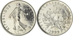 World Coins - Coin, France, Semeuse, 5 Francs, 1999, Paris, FDC, , Nickel Clad
