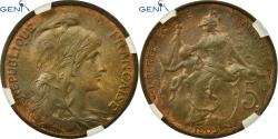 World Coins - Coin, France, Dupuis, 5 Centimes, 1902, Paris, GENI, MS64BR, Bronze, KM:842