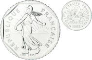 World Coins - Coin, France, Semeuse, 2 Francs, 1982, Paris, série FDC, , Nickel