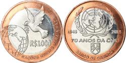 World Coins - Coin, CABINDA, 1.000 reais, 2015, 70ème anniversaire de l'ONU,
