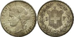 World Coins - Coin, Switzerland, 5 Francs, 1889, Bern, , Silver, KM:34