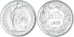 World Coins - Coin, Switzerland, 1/2 Franc, 1959, Bern, , Silver, KM:23