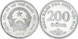 World Coins - Coin, Vietnam, SOCIALIST REPUBLIC, 200 Dông, 2003, Vantaa, , Nickel Clad